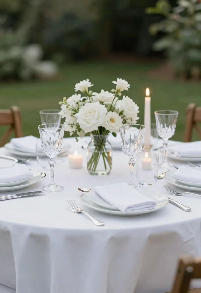 15 Elegant Table Settings That Will Transform Your Dining Experience (You’ll Want to Use #7 Every Time!) - 1. The Classic White Elegance 1