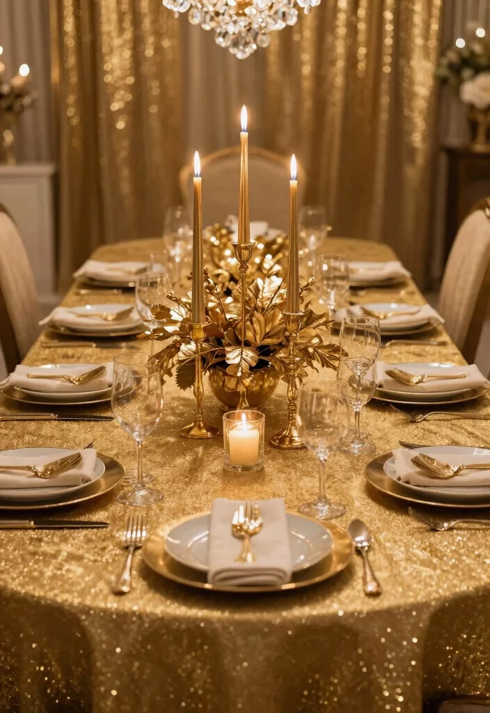 15 Elegant Table Settings That Will Transform Your Dining Experience (You’ll Want to Use #7 Every Time!) - 7. Luxe Metallics 1