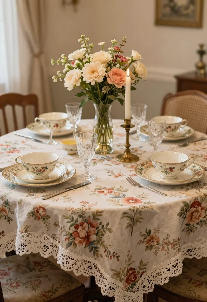 15 Elegant Table Settings That Will Transform Your Dining Experience (You’ll Want to Use #7 Every Time!) - 8. Vintage Glam 1
