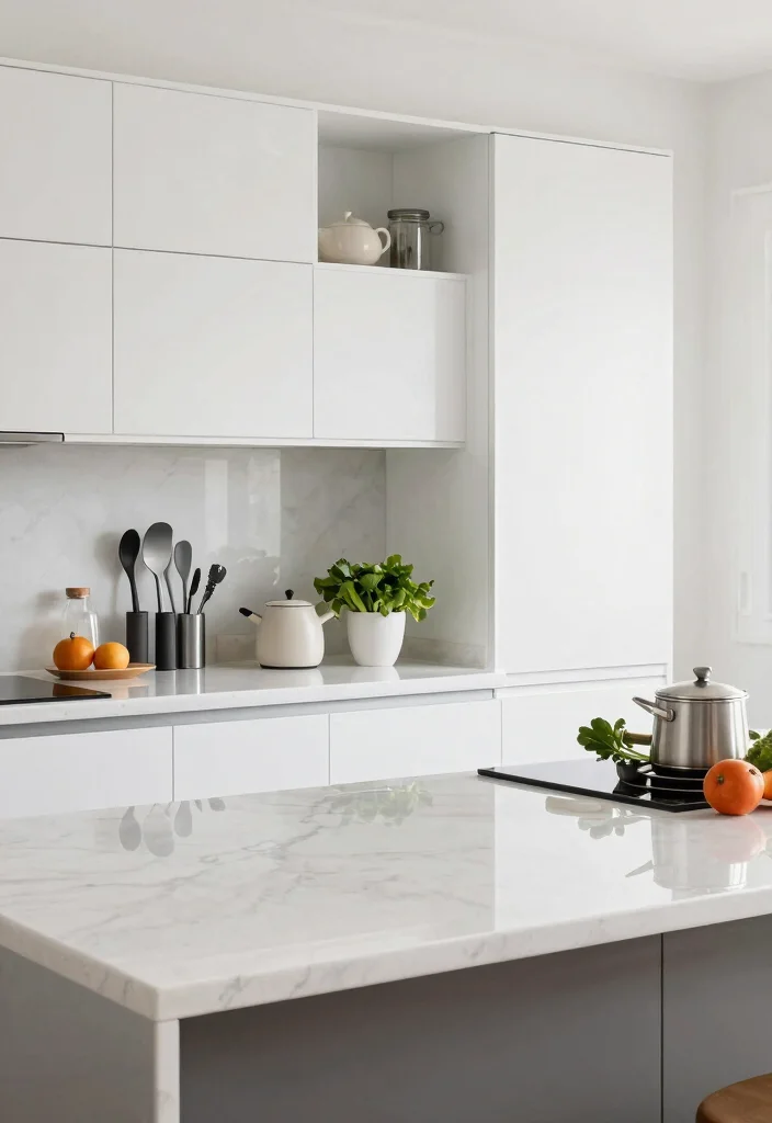 15 Stunning Kitchen Countertop Ideas That Will Transform Your Space (You Won't Believe #6!) - 13. Chic Porcelain Countertops 1