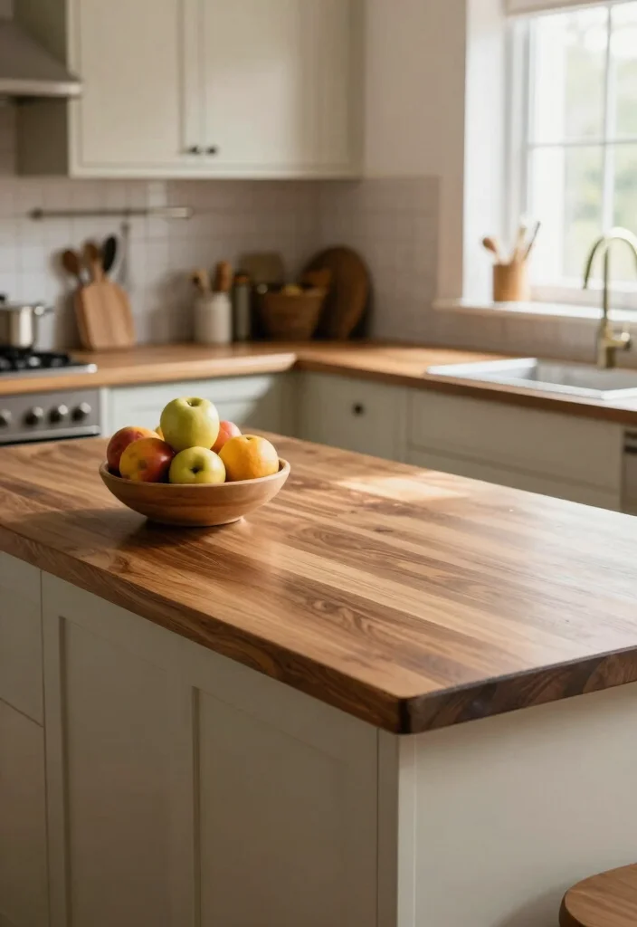 15 Stunning Kitchen Countertop Ideas That Will Transform Your Space (You Won't Believe #6!) - 4. Inviting Wood Countertops 1