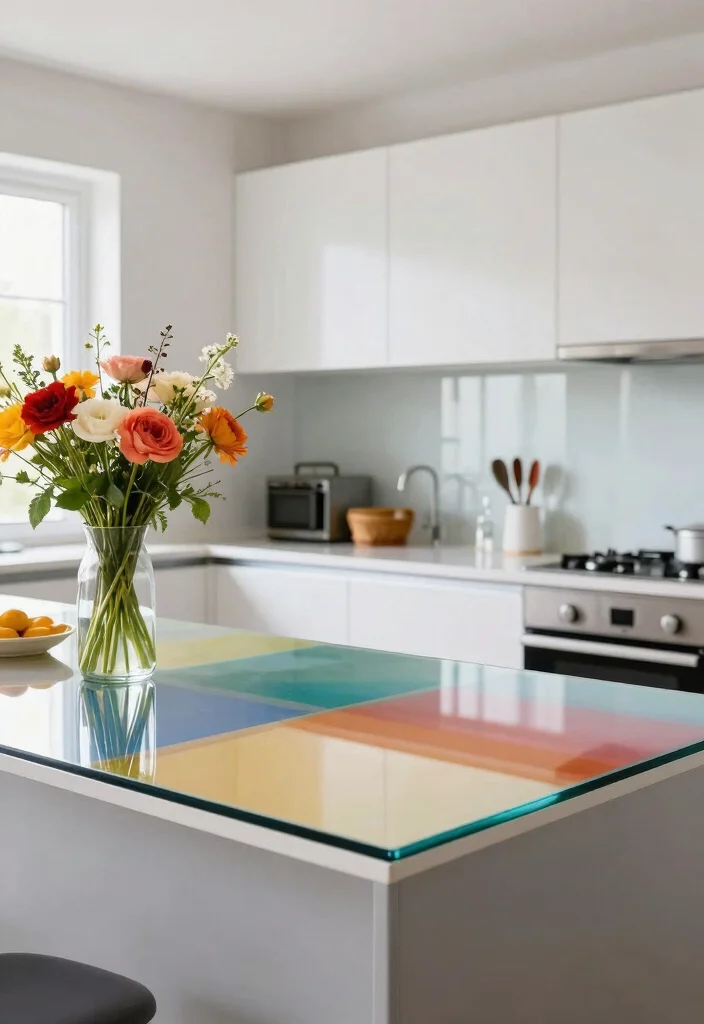 15 Stunning Kitchen Countertop Ideas That Will Transform Your Space (You Won't Believe #6!) - 8. Unique Glass Countertops 1
