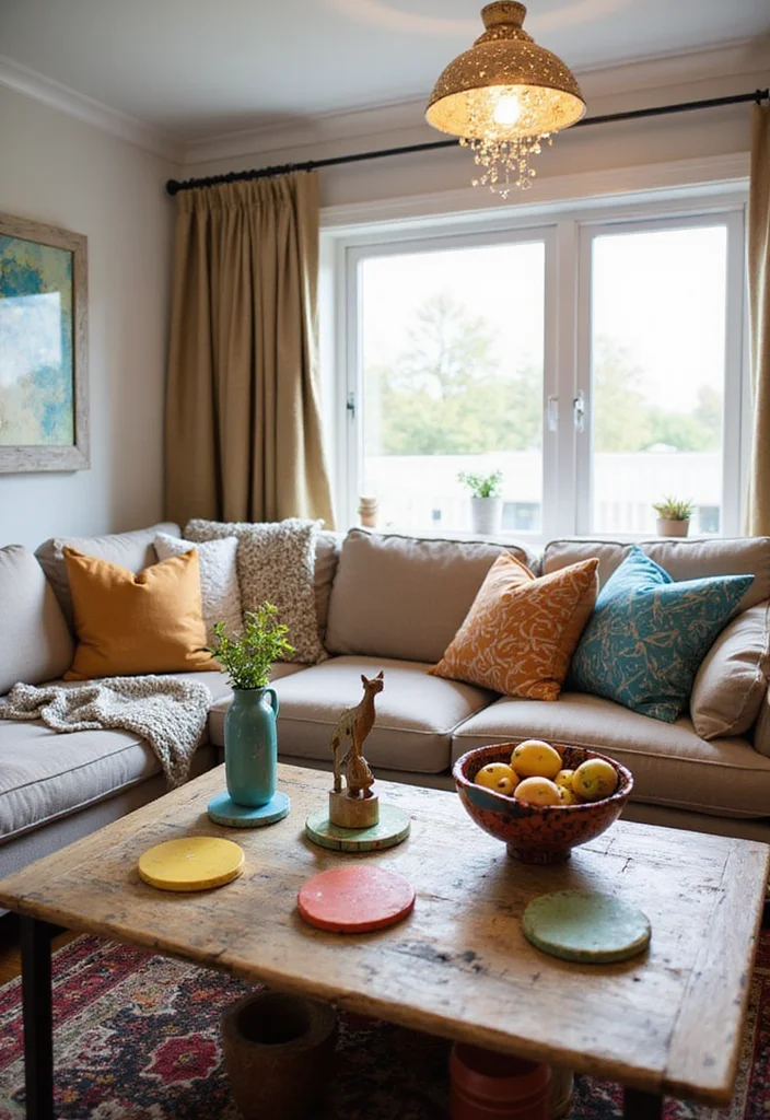 16 Cozy Living Room Tricks to Create a Warm Ambiance (You’ll Be Surprised by #5!) - 11. Playful Accessories 1