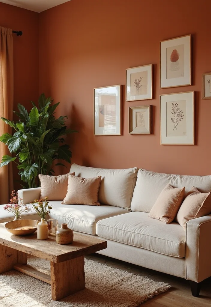 16 Cozy Living Room Tricks to Create a Warm Ambiance (You’ll Be Surprised by #5!) - 2. Warm Color Palette 1