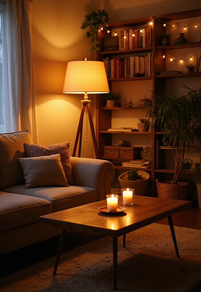 16 Cozy Living Room Tricks to Create a Warm Ambiance (You’ll Be Surprised by #5!) - 3. Ambient Lighting Sources 1