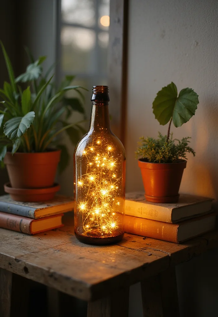 16 Eco-Friendly DIY Home Improvement Projects to Make Your Home Greener! - 8. Sustainable Lighting with Repurposed Bottles 1