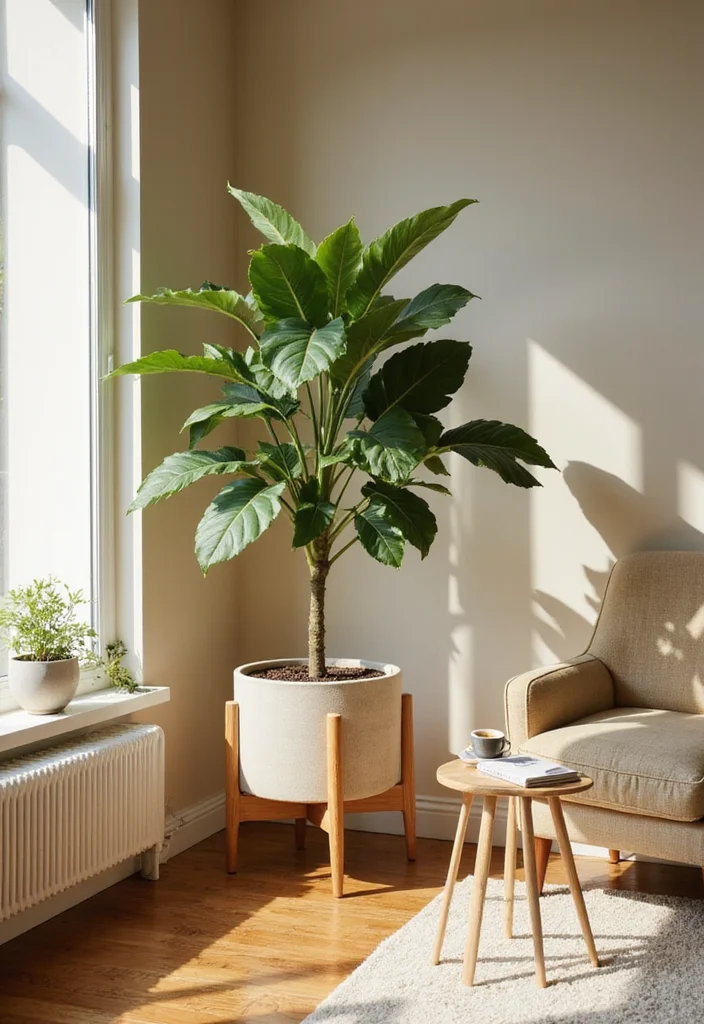 17 Houseplant Decor Tips That Will Make Your Space Irresistible! - 1. Go Big with Floor Plants 1
