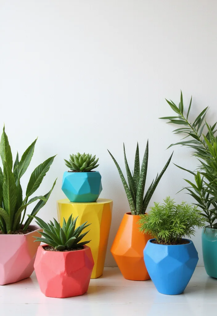 17 Houseplant Decor Tips That Will Make Your Space Irresistible! - 15. Try Out Geometric Designs 1