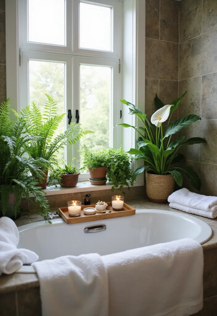 17 Houseplant Decor Tips That Will Make Your Space Irresistible! - 5. Bring Life to the Bathroom 1