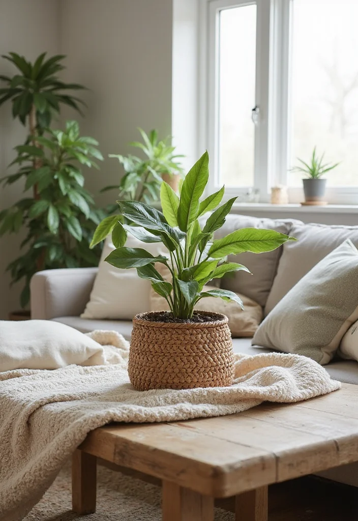 17 Houseplant Decor Tips That Will Make Your Space Irresistible! - 8. Layer with Textiles 1