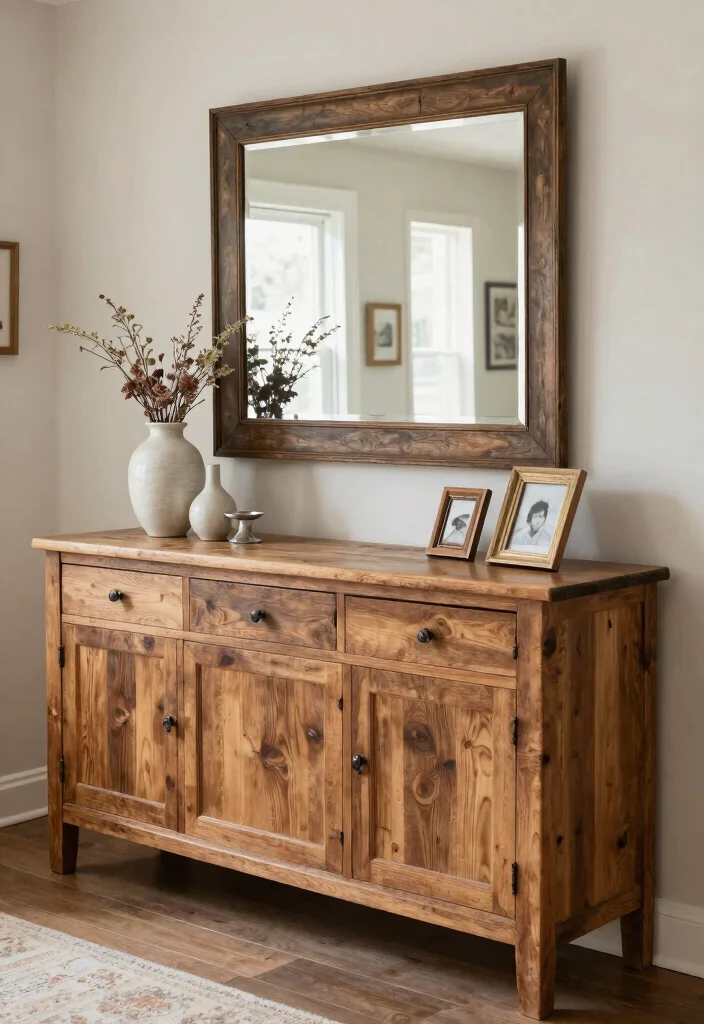 18 Stunning Rustic Farmhouse Furniture Pieces That Will Define Your Style! - 15. Rustic Sideboard 1