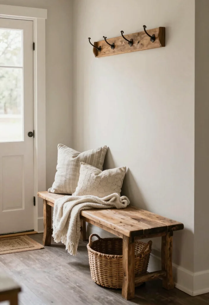 18 Stunning Rustic Farmhouse Furniture Pieces That Will Define Your Style! - 4. Farmhouse-Style Bench 1