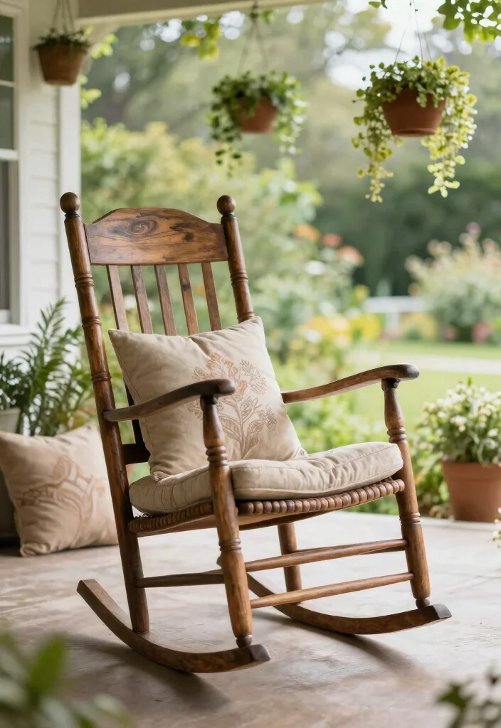 18 Stunning Rustic Farmhouse Furniture Pieces That Will Define Your Style! - 6. Rustic Rocking Chair 1