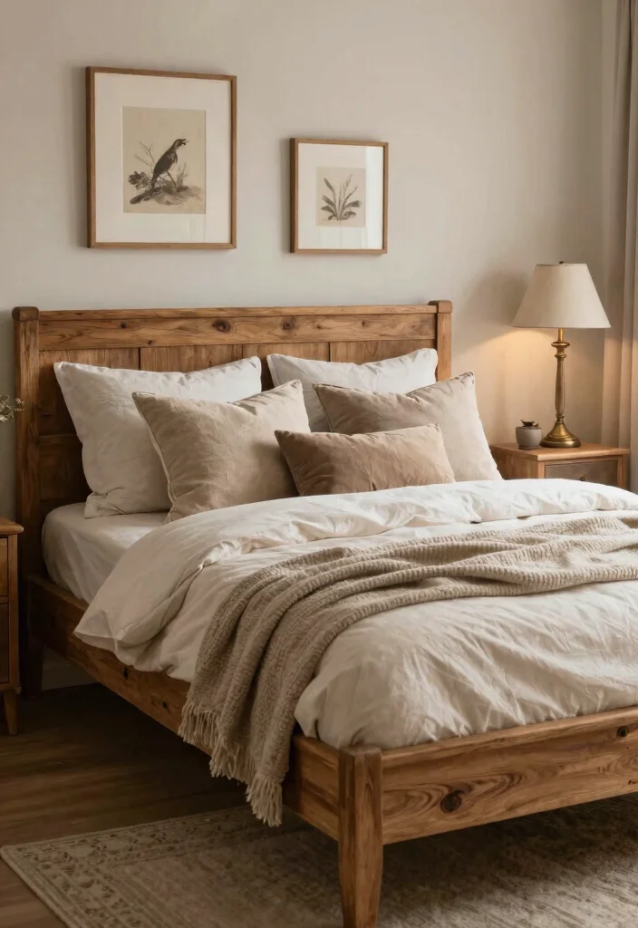18 Stunning Rustic Farmhouse Furniture Pieces That Will Define Your Style! - 9. Rustic Bed Frame 1