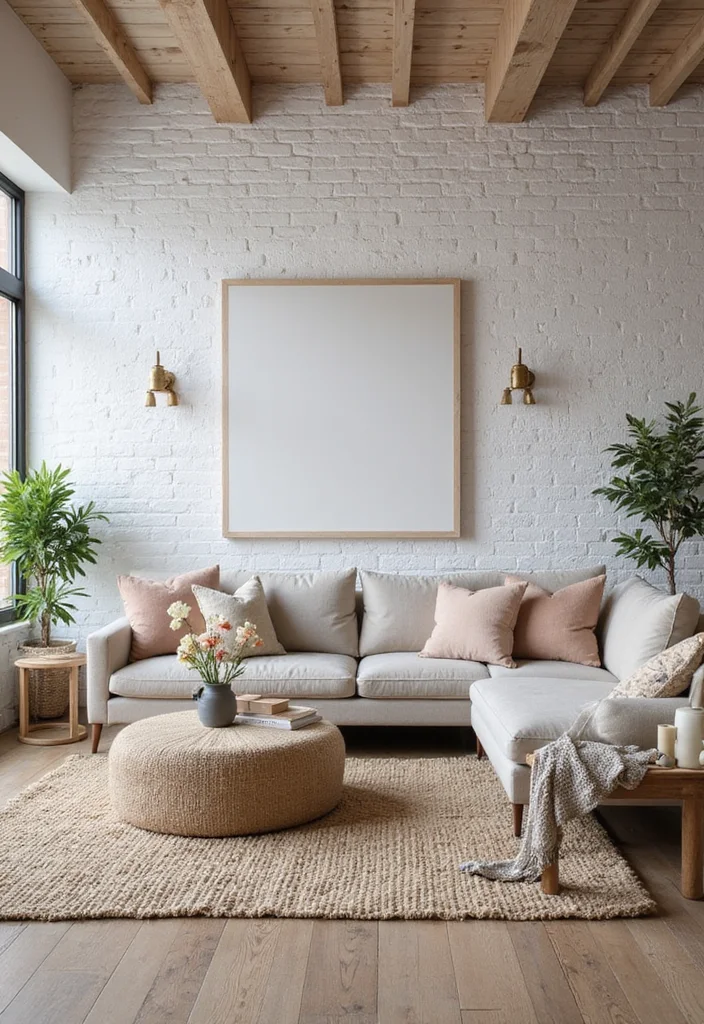 20 Cozy Living Room Ideas with Bohemian Charm (You Won’t Believe #7!) - 17. Textured Walls 1