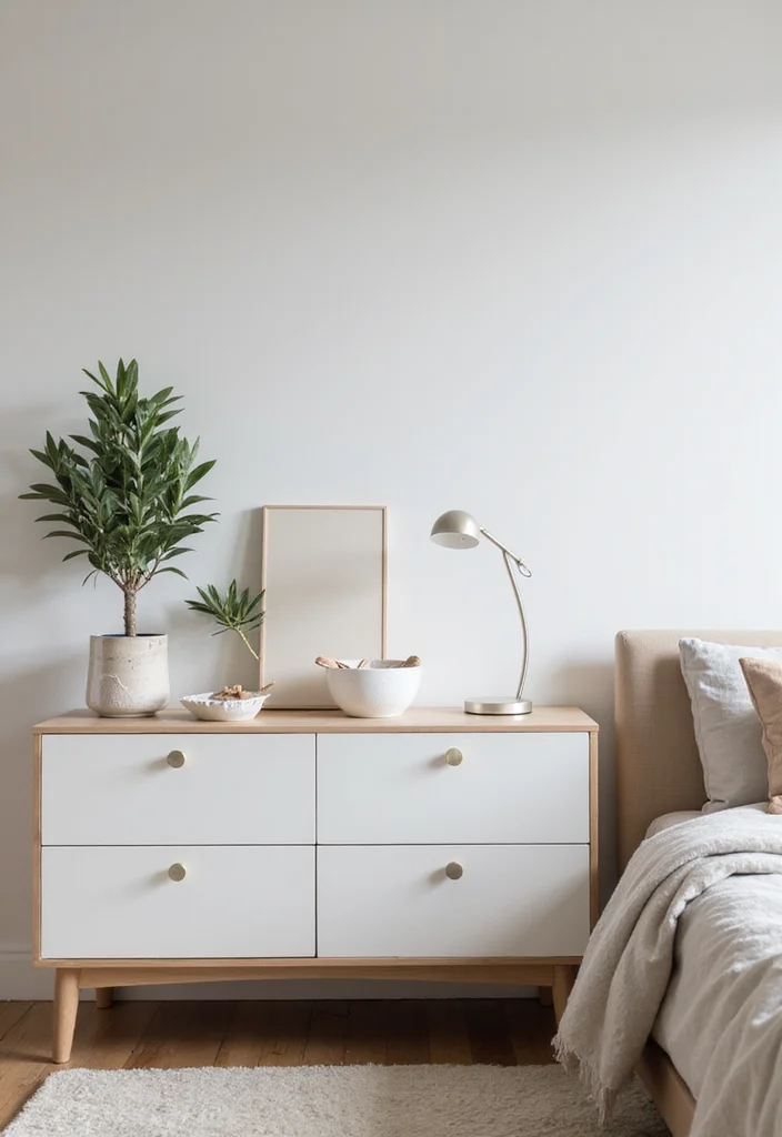 20 Tranquil Minimalist Bedroom Decor Tips That Will Elevate Your Atmosphere! - 14. Keep Surfaces Clear 1