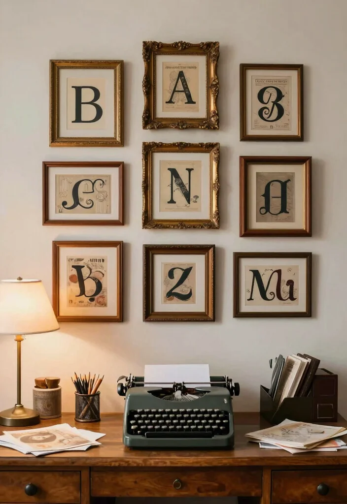 22 Vintage Wall Art Ideas to Completely Transform Your Home (You’ll Love #10!) - 4. Framed Vintage Letters or Postcards 1