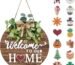 We Love This Year-Round Interchangeable Welcome Sign