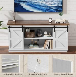 Farmhouse Elegance: Our Review of YESHOMY’s White TV Stand