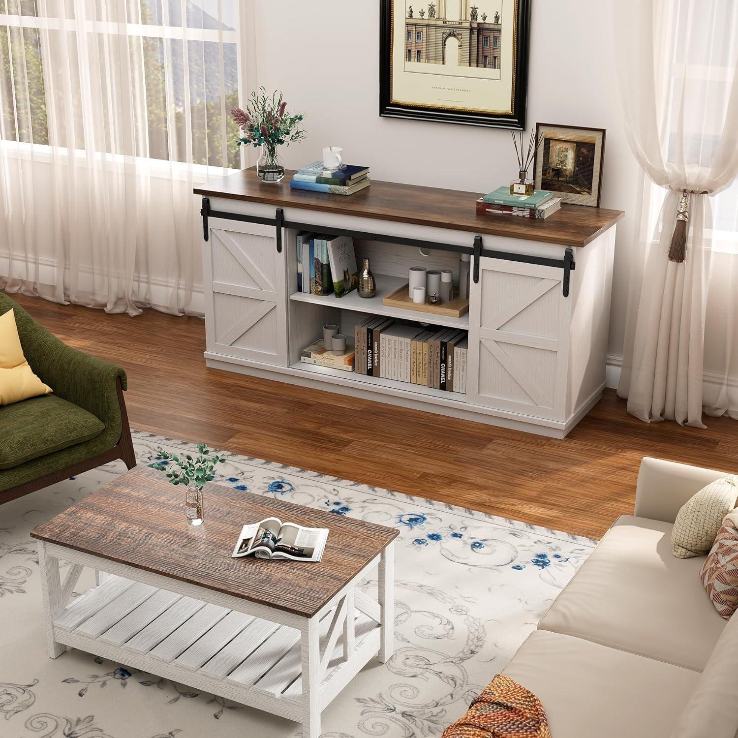 Farmhouse Elegance: Our Review of YESHOMY's White TV Stand