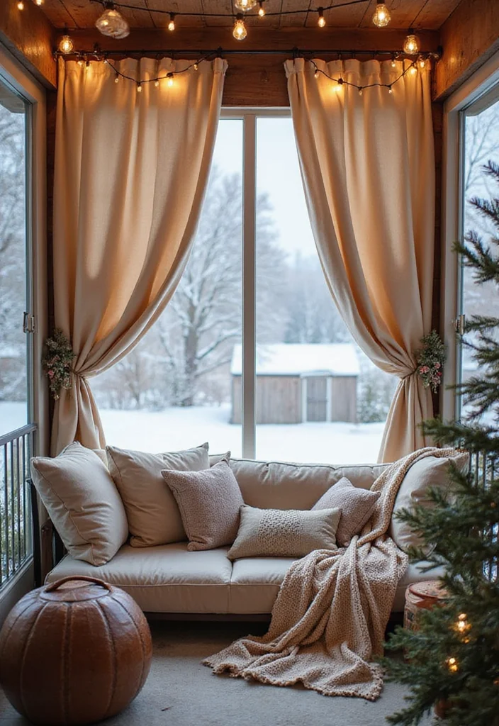 10 Winter Patio Ideas That Will Keep You Warm and Cozy All Season Long! - 4. Enclose Your Space with Curtains 1
