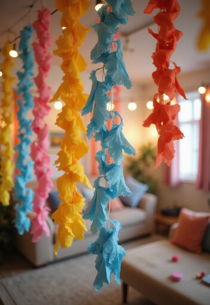 13 Craft Home Decor Projects That Are So Easy, Your Kids Can Help Too! (#4 Is Adorable!) - 12. Colorful Paper Chains 1