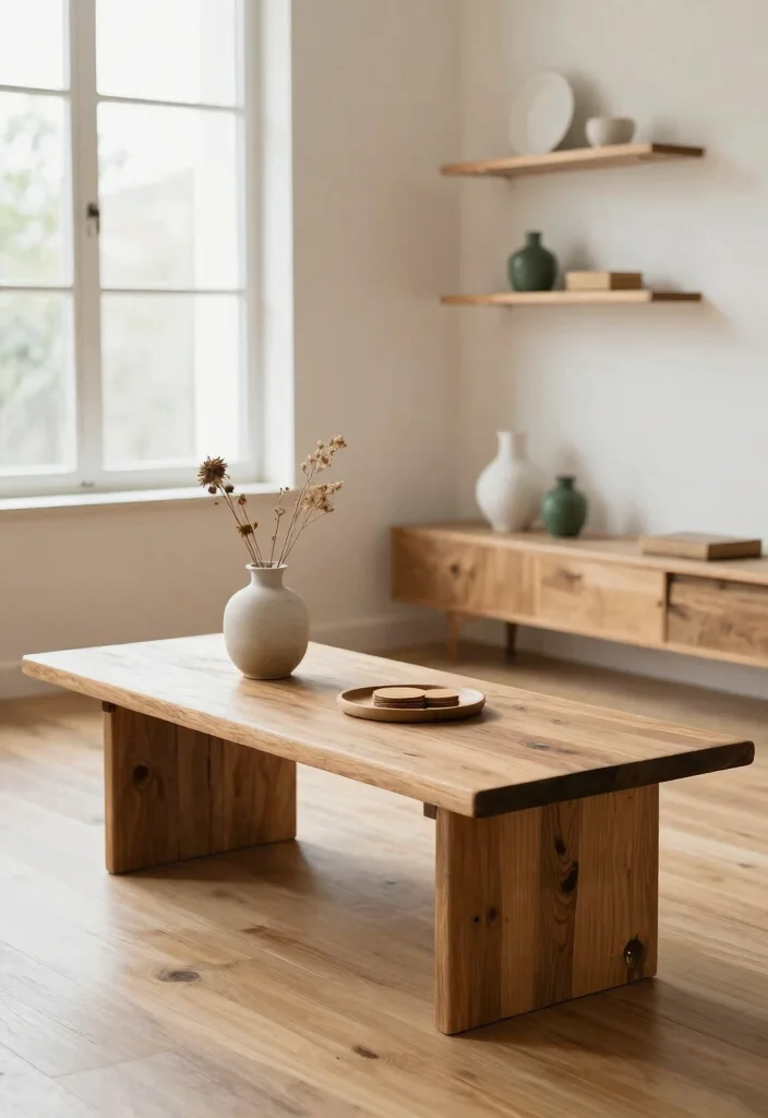 15 Minimalist Home Accents That Will Transform Your Space into a Calm Oasis! - 1. Natural Wood Accents 1