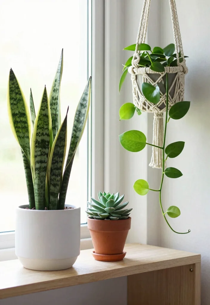 15 Minimalist Home Accents That Will Transform Your Space into a Calm Oasis! - 4. Indoor Plants 1