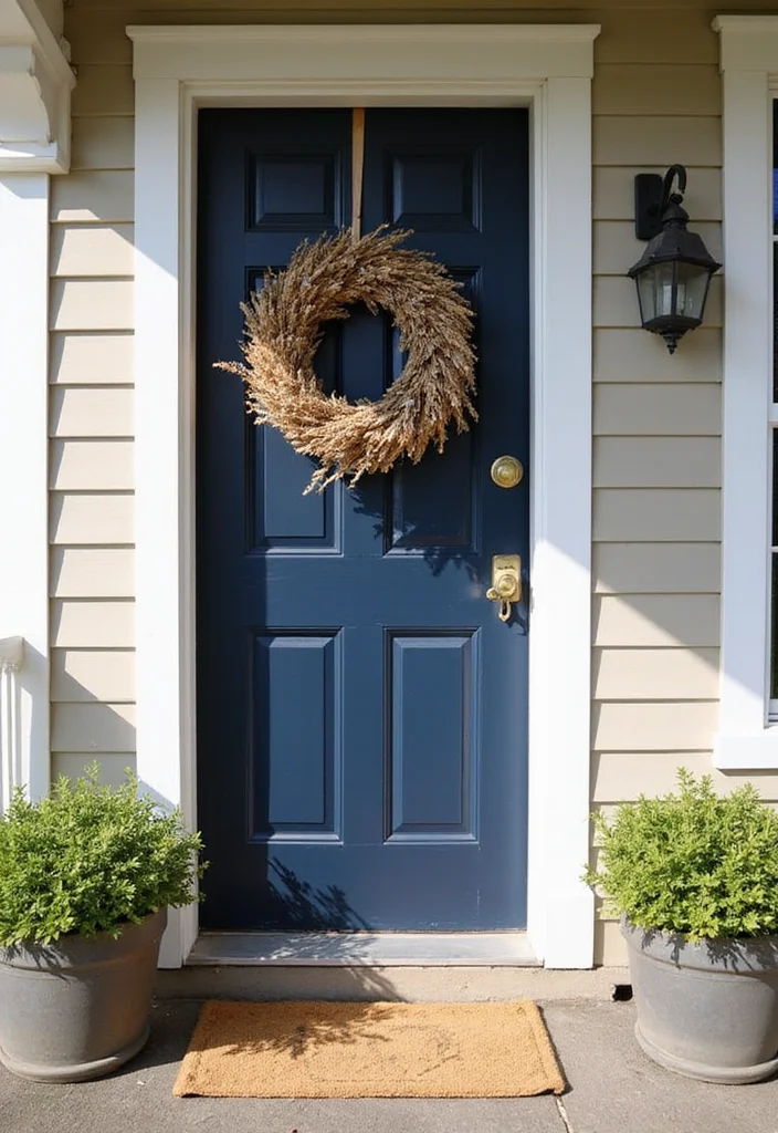 15 Rustic Front Door Ideas That’ll Make Your Home Feel Like a Cozy Retreat! - 3. Farmhouse Charm 1