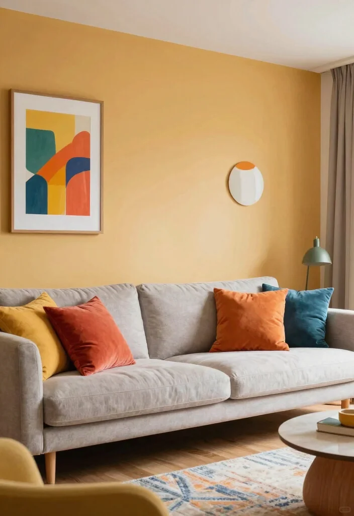 16 Cozy Living Room Ideas That Are Trending Right Now (Don't Miss #11!) - 15. Cozy Color Accents 1