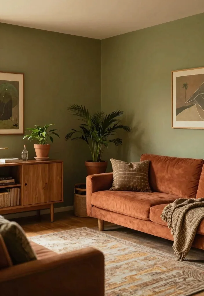 16 Cozy Living Room Ideas That Are Trending Right Now (Don't Miss #11!) - 3. Earthy Tones 1