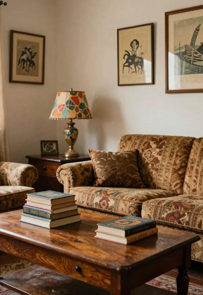 16 Cozy Living Room Ideas That Are Trending Right Now (Don't Miss #11!) - 5. Vintage Accents 1