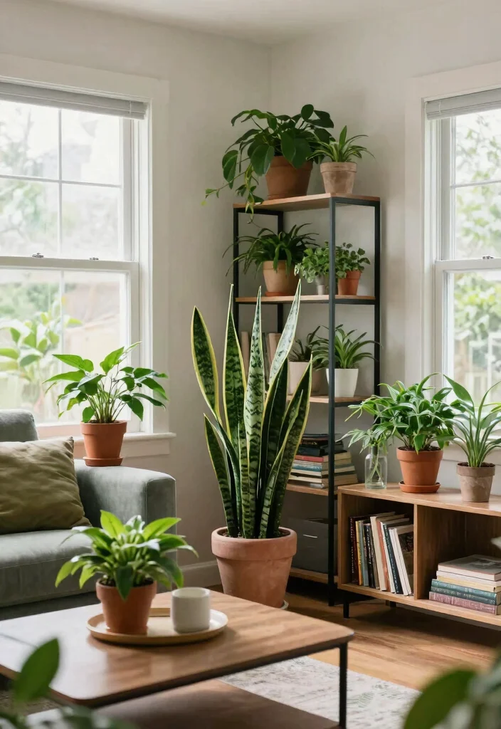 16 Cozy Living Room Ideas That Are Trending Right Now (Don't Miss #11!) - 6. Indoor Plants 1