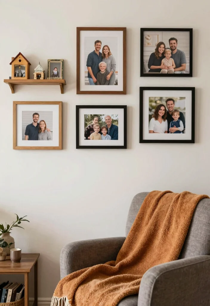 16 Cozy Living Room Ideas That Are Trending Right Now (Don't Miss #11!) - 8. Personal Touches 1