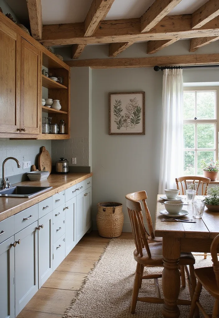 16 Family-Friendly Farmhouse Kitchen Designs That Are Perfect for Gatherings! - 1. Warm Wood Accents 1