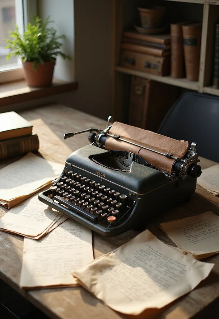17 Unique Vintage Home Accents You Never Knew You Needed (Prepare to Be Inspired!) - 1. Antique Typewriter 1