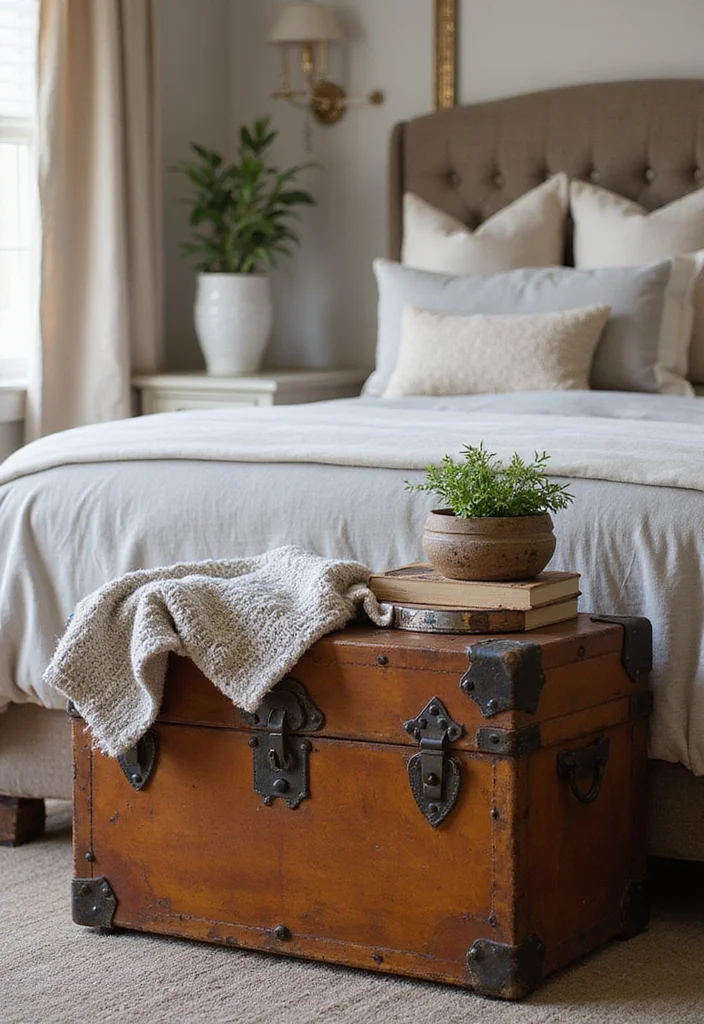 17 Unique Vintage Home Accents You Never Knew You Needed (Prepare to Be Inspired!) - 11. Vintage Trunks 1