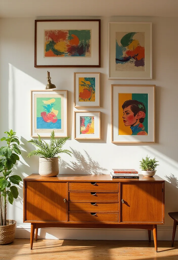 17 Unique Vintage Home Accents You Never Knew You Needed (Prepare to Be Inspired!) - 3. Mid-Century Modern Wall Art 1