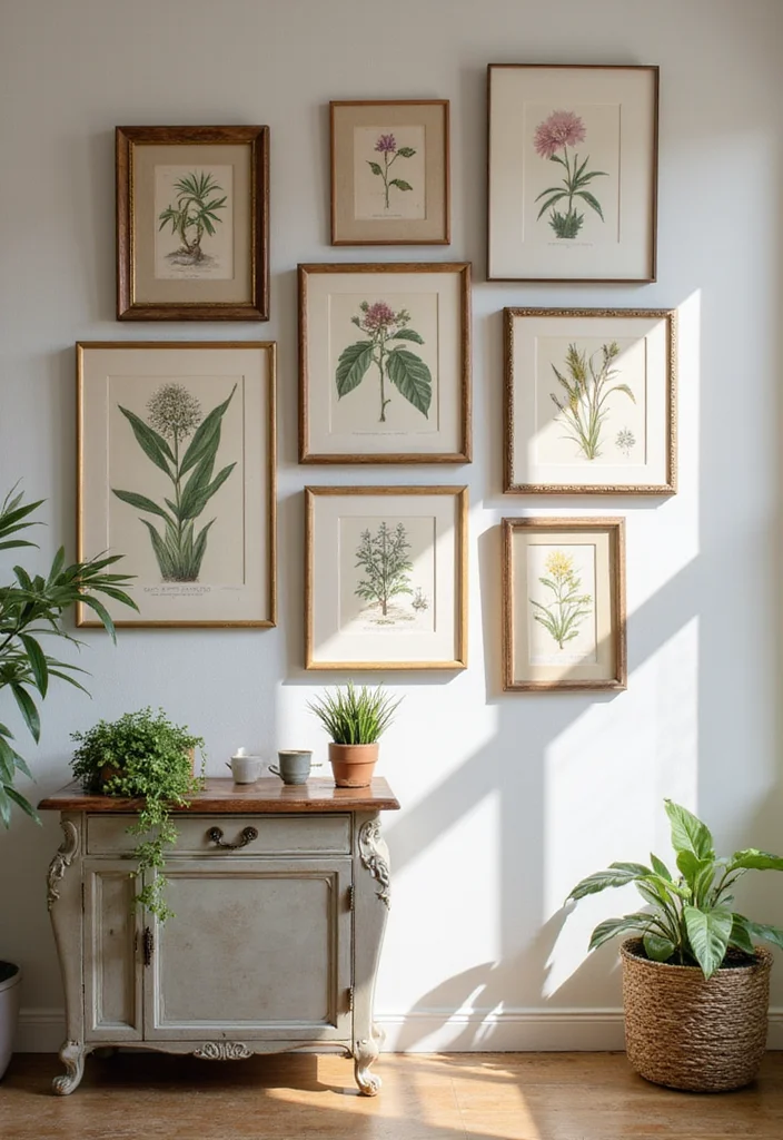 17 Unique Vintage Home Accents You Never Knew You Needed (Prepare to Be Inspired!) - 7. Vintage Botanical Prints 1