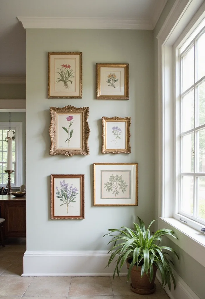 19 Vintage Wall Art Ideas That Will Instantly Upgrade Your Home's Style! - 1. Framed Vintage Botanical Prints 1