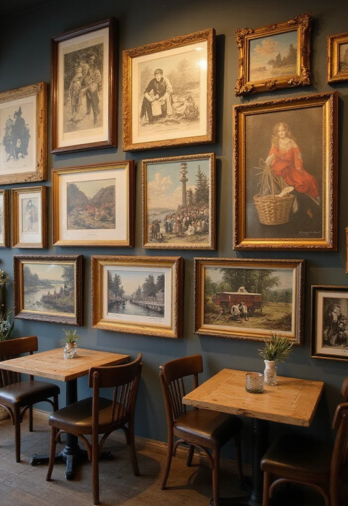 19 Vintage Wall Art Ideas That Will Instantly Upgrade Your Home's Style! - 13. Vintage Artwork From Local Artists 1