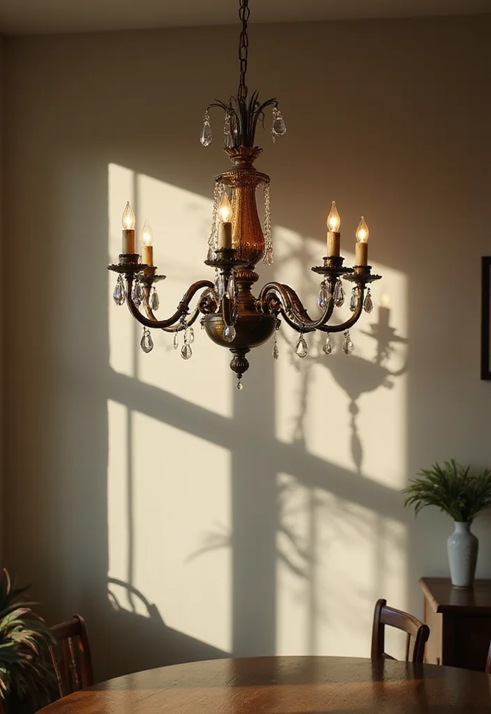 19 Vintage Wall Art Ideas That Will Instantly Upgrade Your Home's Style! - 19. Vintage Light Fixtures as Art 1