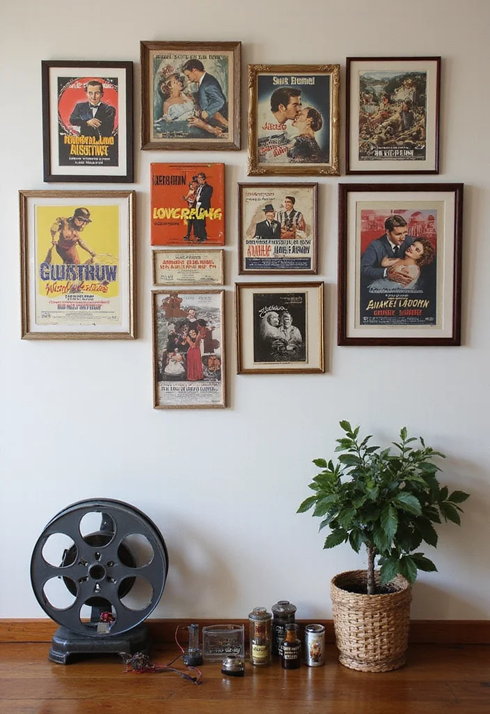 19 Vintage Wall Art Ideas That Will Instantly Upgrade Your Home's Style! - 2. Retro Movie Posters 1