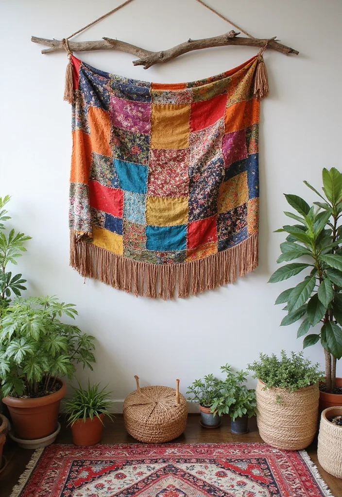 19 Vintage Wall Art Ideas That Will Instantly Upgrade Your Home's Style! - 6. Vintage Textile Wall Hangings 1