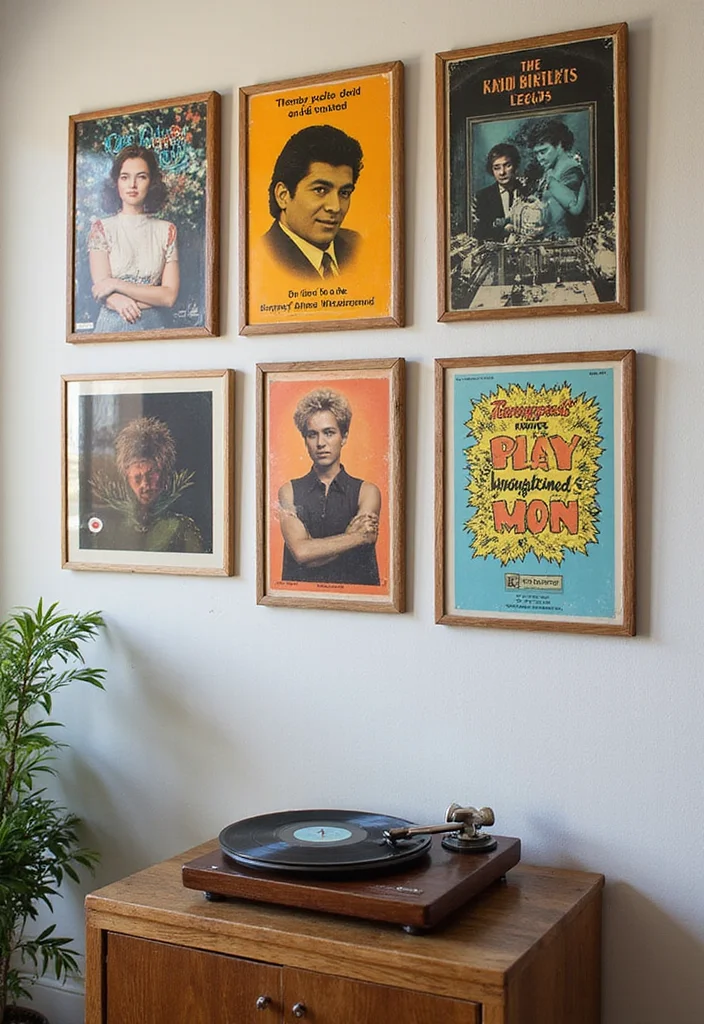 19 Vintage Wall Art Ideas That Will Instantly Upgrade Your Home's Style! - 9. Vintage Album Covers 1