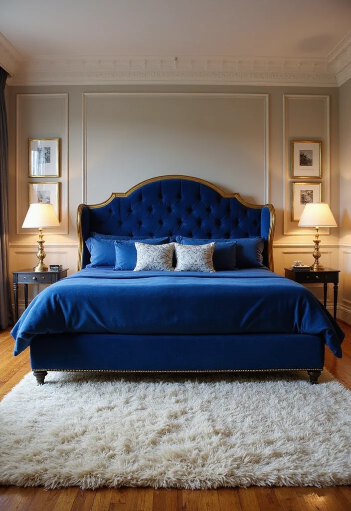 20 Luxurious Bedroom Styles That'll Make You Feel Like Royalty (Don't Miss #5!) - 1. Opulent Velvet Elegance 1