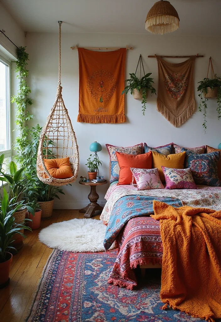 20 Luxurious Bedroom Styles That'll Make You Feel Like Royalty (Don't Miss #5!) - 4. Cozy Bohemian Bliss 1