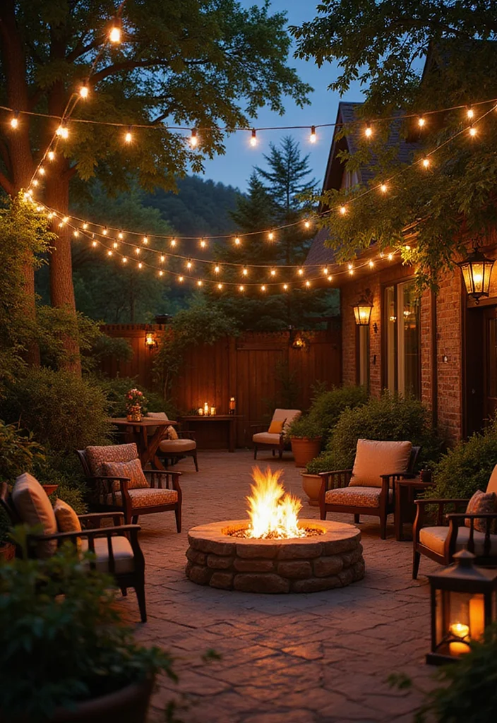 25 Patio Furniture Ideas for a Stylish and Comfortable Outdoor Space! - 11. Outdoor Lighting 1