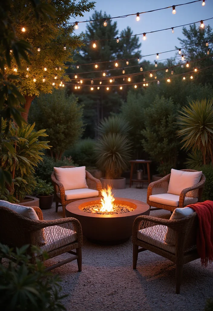 25 Patio Furniture Ideas for a Stylish and Comfortable Outdoor Space! - 2. Cozy Fire Pit 1