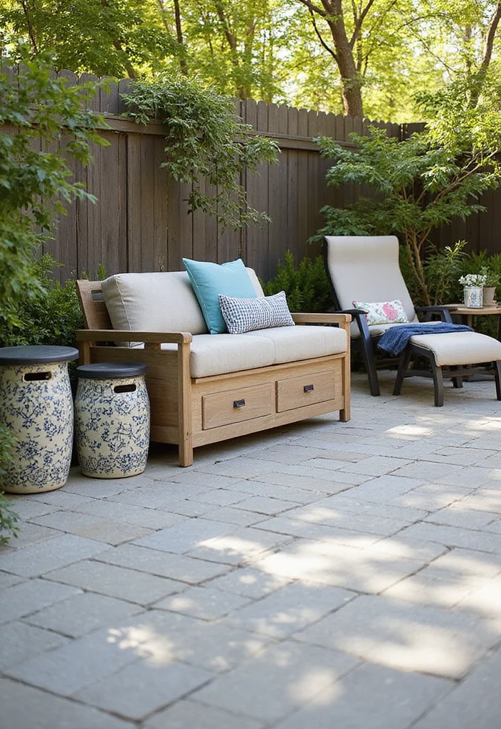 25 Patio Furniture Ideas for a Stylish and Comfortable Outdoor Space! - 9. Multi-Purpose Furniture 1